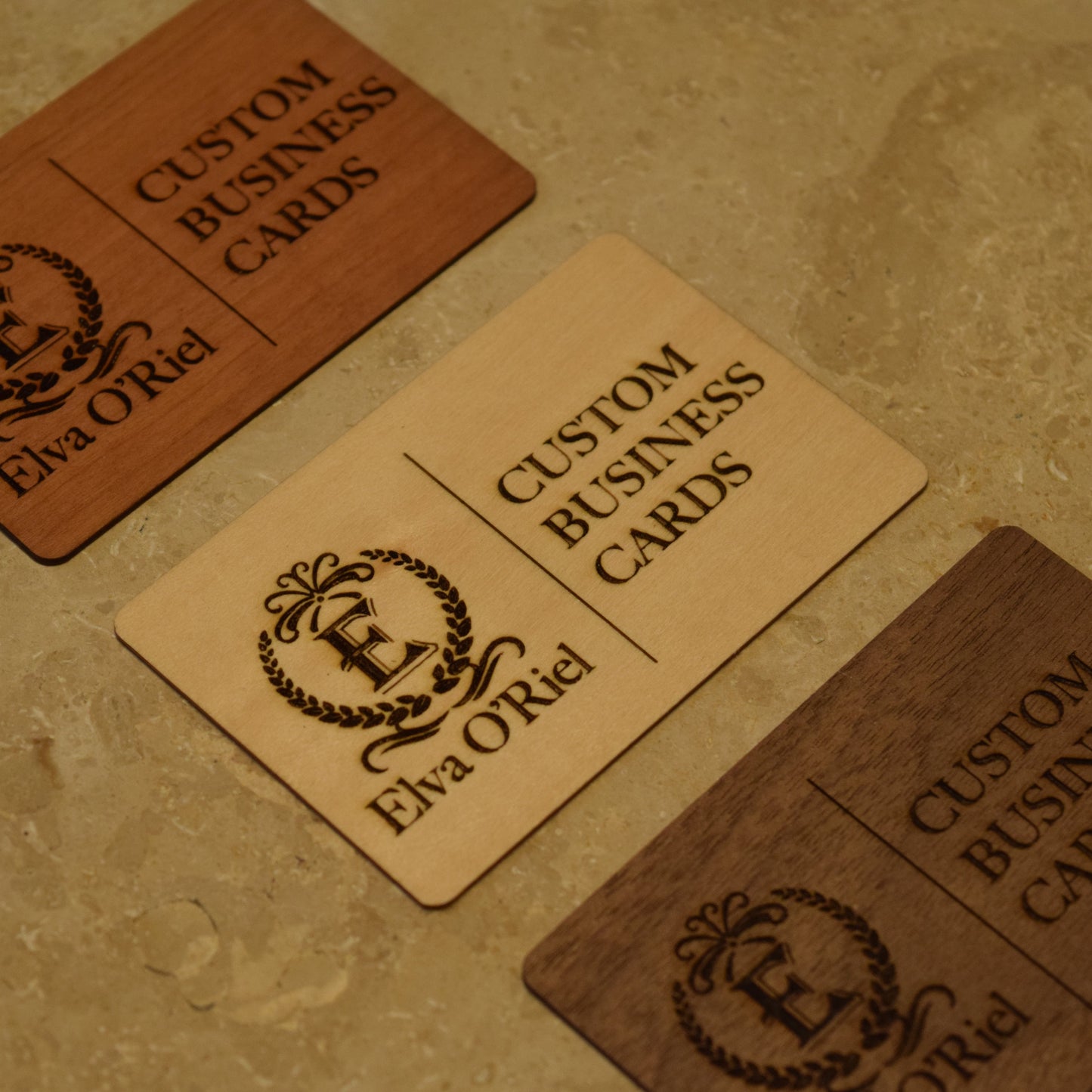 【 10 pieces 】Custom Wooden Business Cards