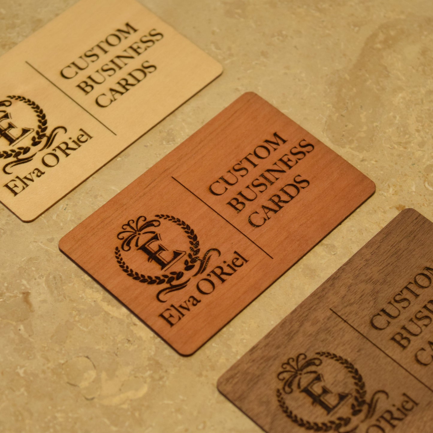 【 5 pieces 】Custom Wooden Business Cards