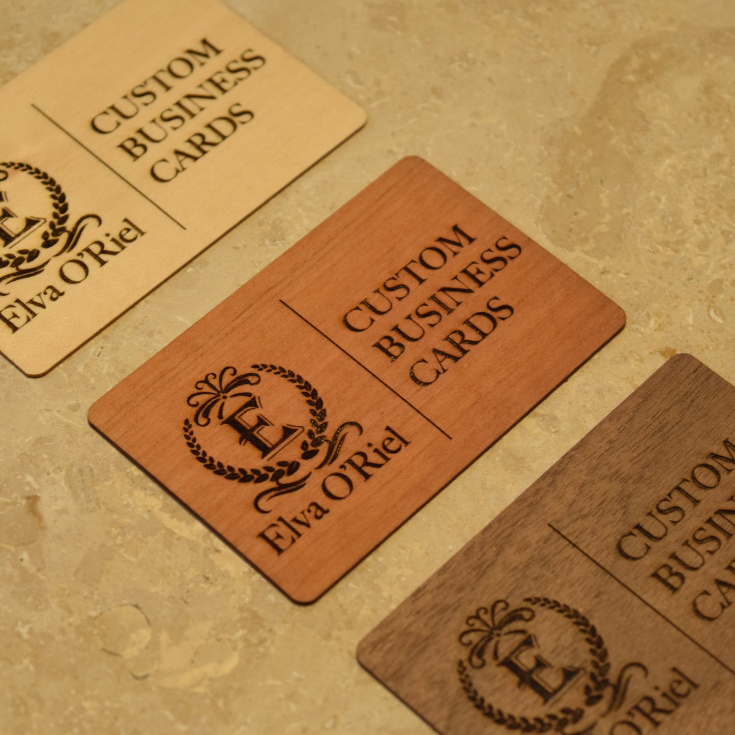 【 10 pieces 】Custom Wooden Business Cards