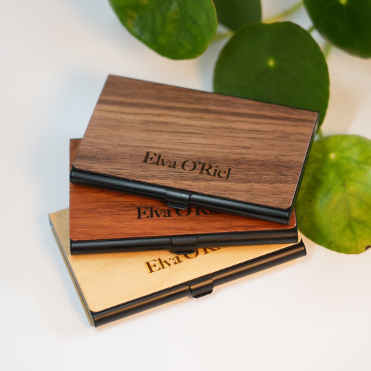 Custom Premium Wooden Card Case