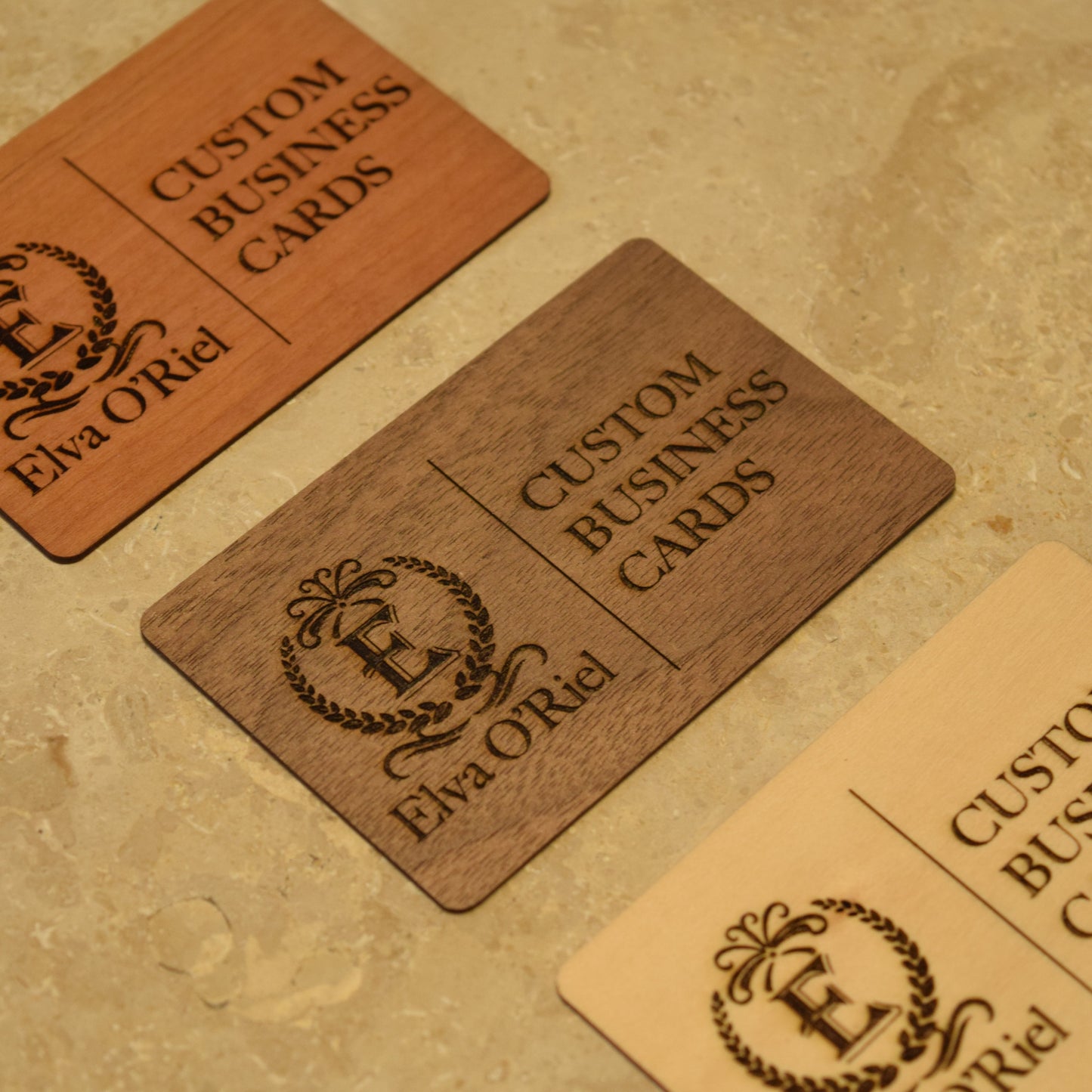 【 10 pieces 】Custom Wooden Business Cards