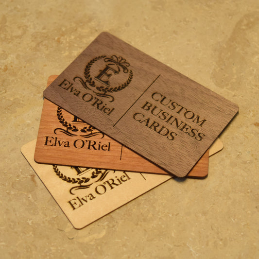 【 5 pieces 】Custom Wooden Business Cards