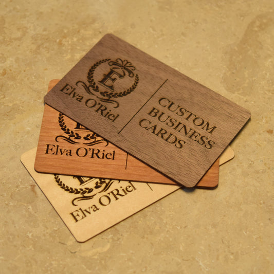 【 10 pieces 】Custom Wooden Business Cards