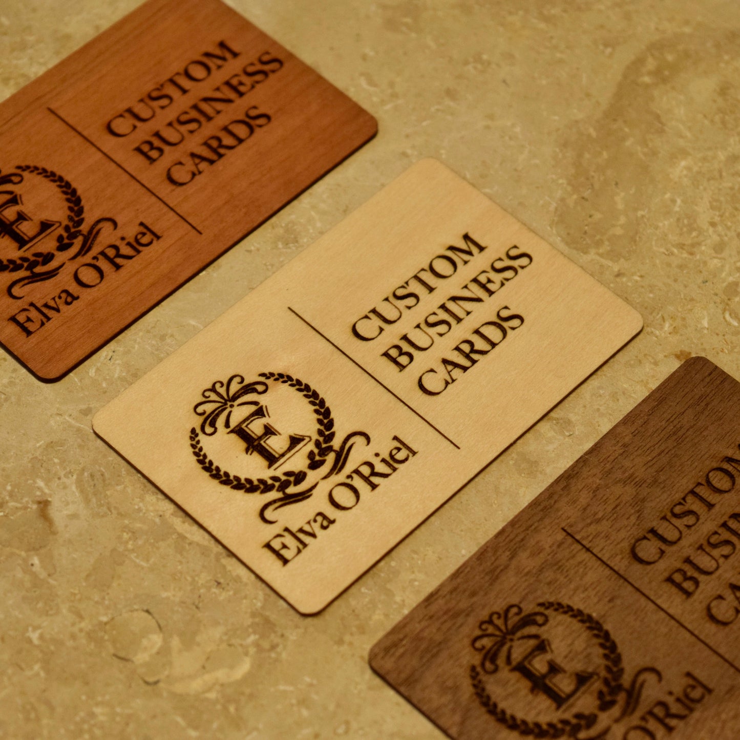 【 5 pieces 】Custom Wooden Business Cards